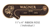 niche ribbon rose