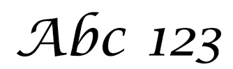 Lucida Calligraphy 1