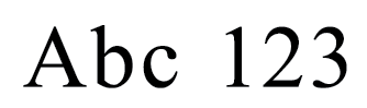 times new roman 1